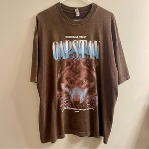 Capstan Band Acid Wash Tee Shirt